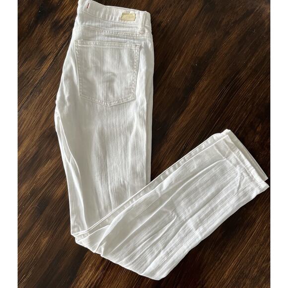 5BDG Urban Outfitters Sz 27 MOM Mid Rise Seam Ankle Stretch Skinny Jeans White - Picture 3 of 10